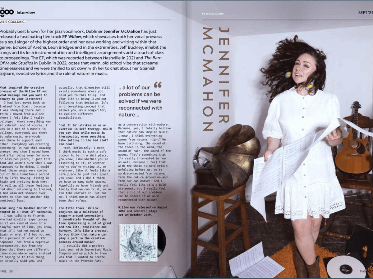 Jennifer McMahon’s Willow EP featured in The&nbsp;Goo